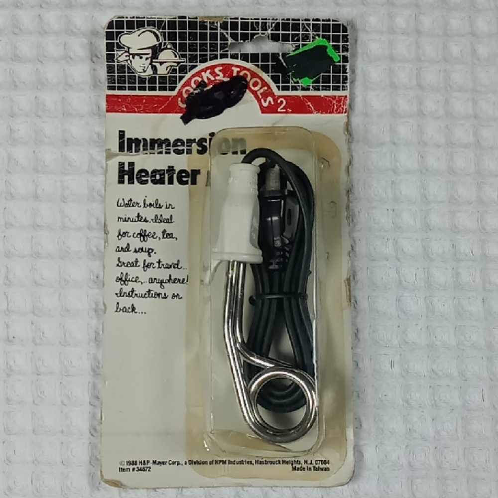 Cooks Tools 2 - Vintage Immersion Heater Boils Water In Minutes